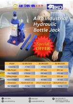 Aiko 2 Ton Industrial Hydraulic Bottle Jack | Model : BJ-SR13202 - Image 2