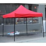 Aiko Gazebo Tent 3X3m With Semi-Automatic Black Hex Frame (Blue / Red Canvas) | Model: TENT-3X3M-H / TENT-3X3M-HD - Image 4