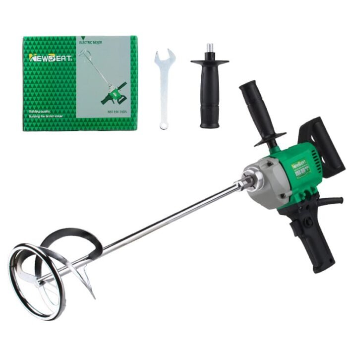 NEWBEAT 1020W Electric Cement Paint Mixer 160MM | Model : NBT-EM-160A - Image 1