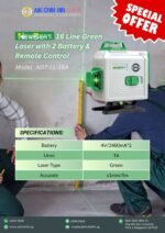 NEWBEAT 16 Line Green Laser Level with 2 Battery & Remote Control   | Model : NBT-LL-16A - Image 2