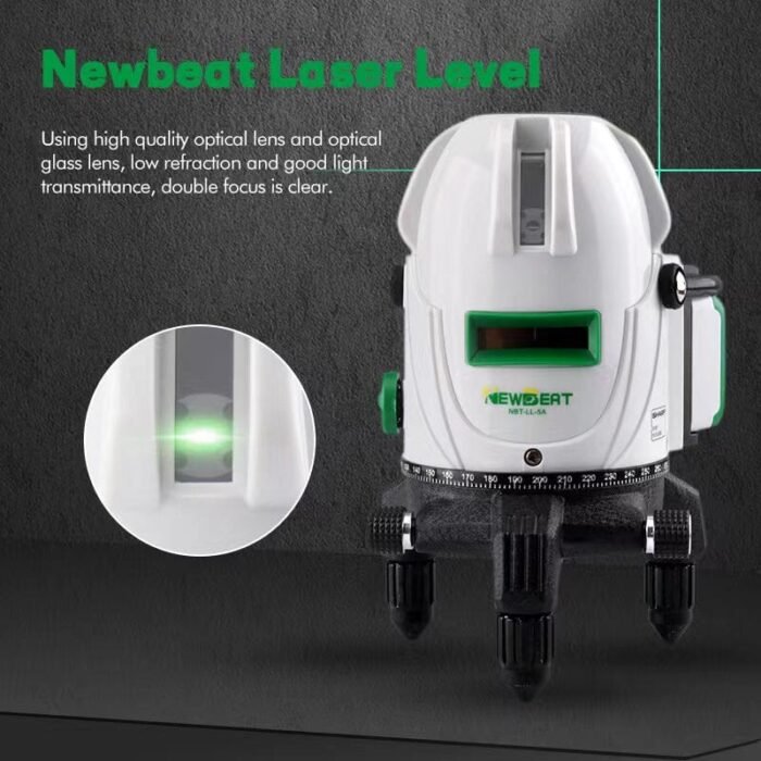 NEWBEAT 5 Line Green Laser Level with 2 Battery  | Model : NBT-LL-5A - Image 13