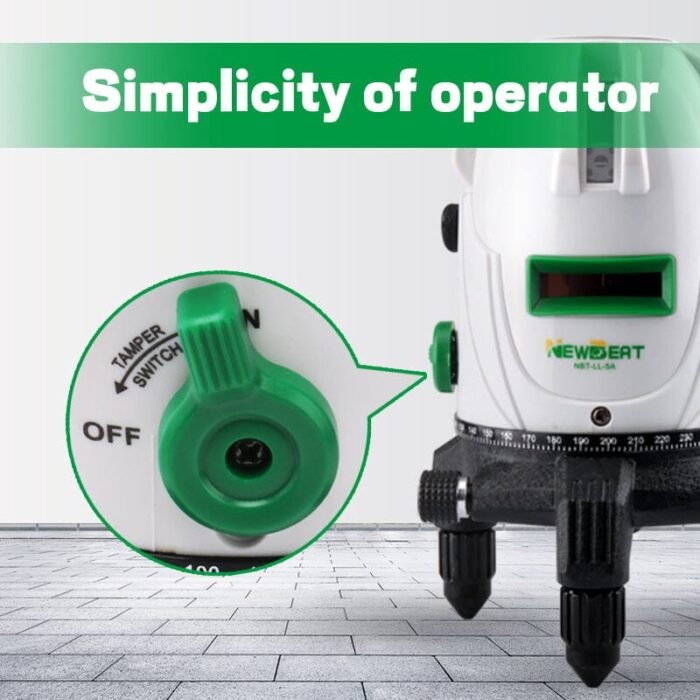 NEWBEAT 5 Line Green Laser Level with 2 Battery  | Model : NBT-LL-5A - Image 14