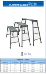 XG 2.5FT Portable Folding Aluminium Working Platform Ladder Bench | Model : L-XG118B - Image 4